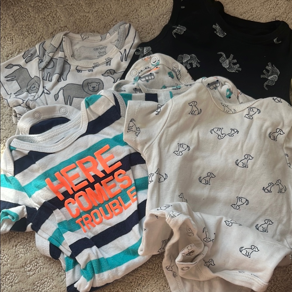 Baby Onesies Set with Fun Prints